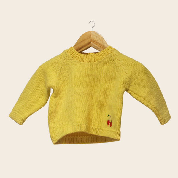 Chibi Baby Cardigan | Handknitted 100% Wool, Allergy-Free, Timeless Design