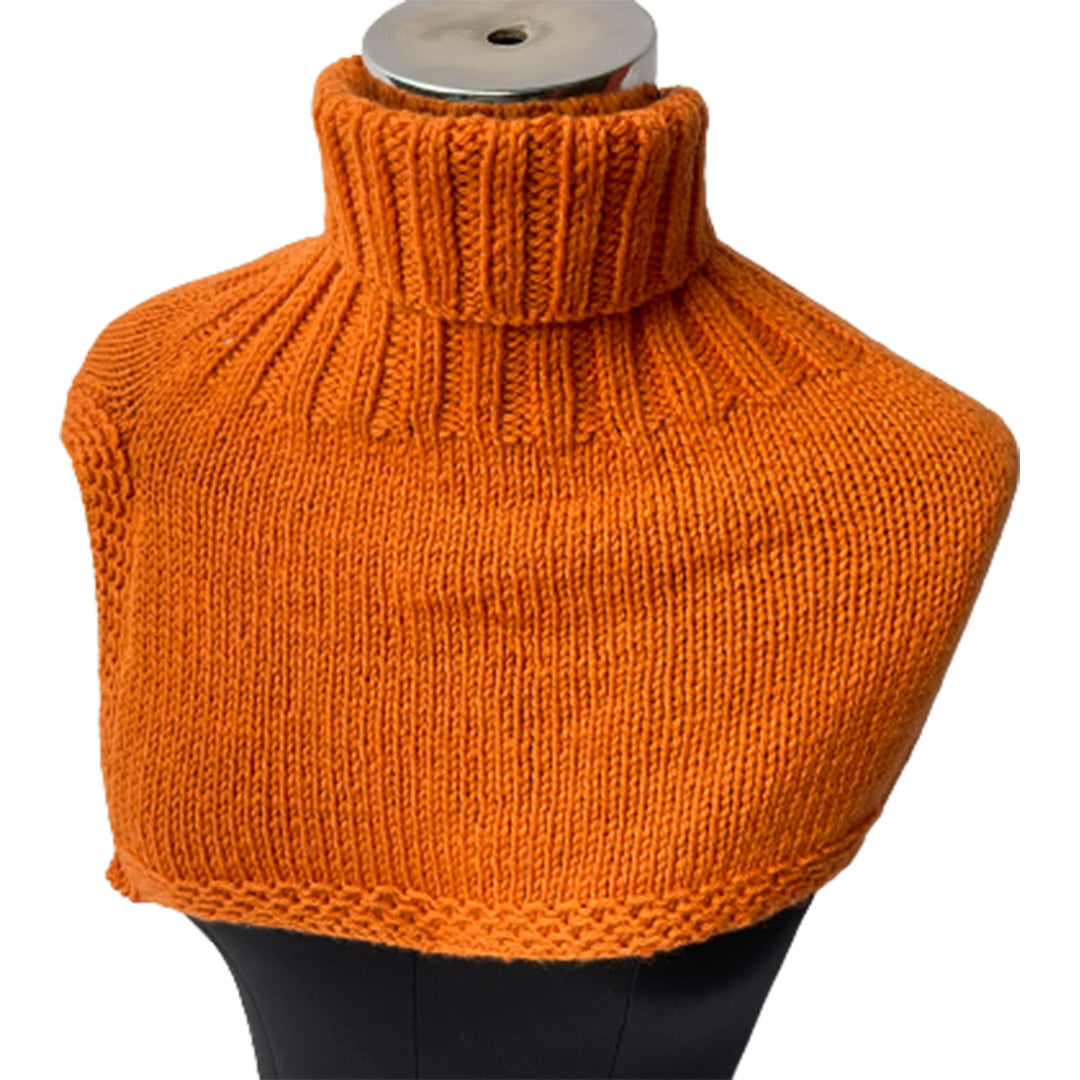 Neck Warmers & Mufflers | Tomato Cream | 100% Organic Wool | For Men & Women