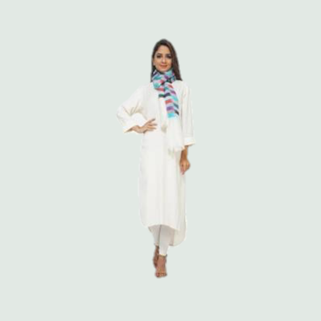 Multicolor Striped Stole | 100% Wool - Mojopanda Organic  Store