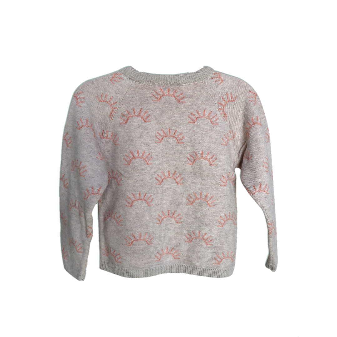 Peach Sunrise Angrakha Sweater for Baby I 100% Organic Cotton