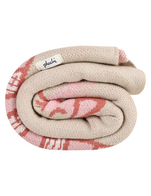 Lions of Africa Knitted AC Blanket/Quilt for Baby - Folded View