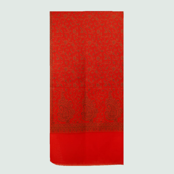 Odhni Jamawar Weaving | Stoles & Shawls - Front View