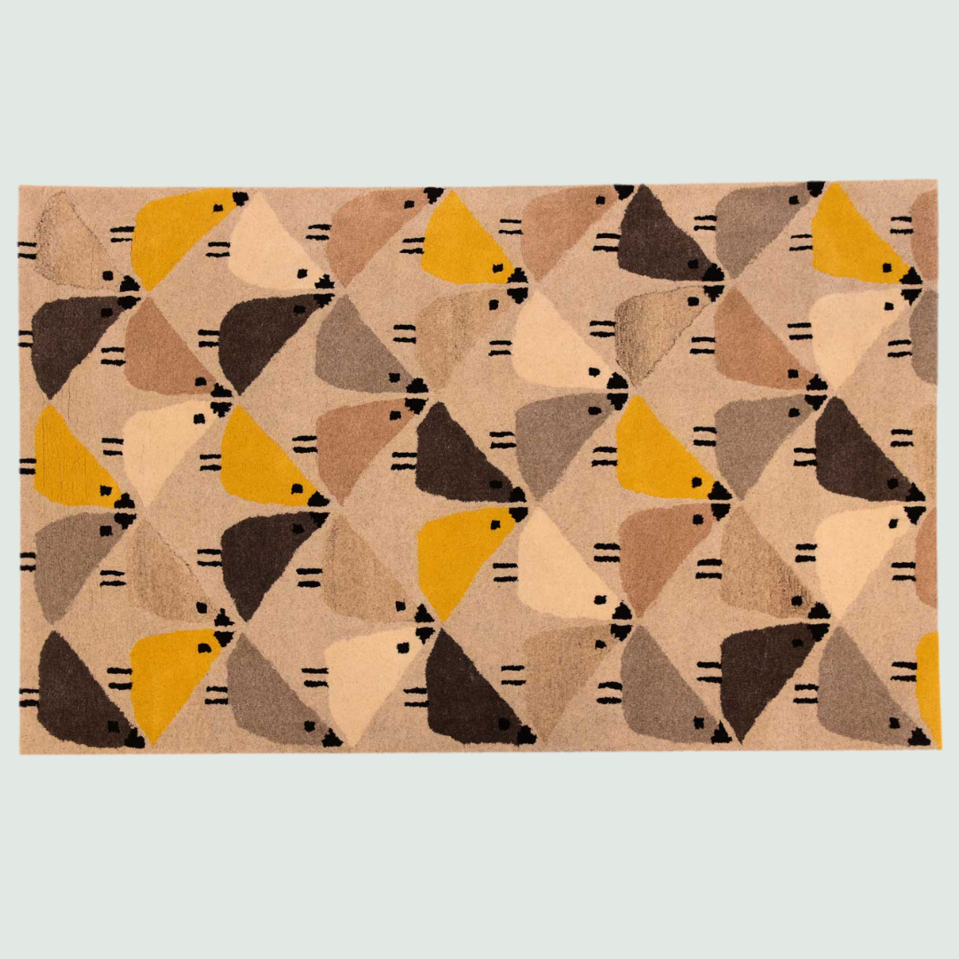 Designer Hand Tufted Carpet - Front View