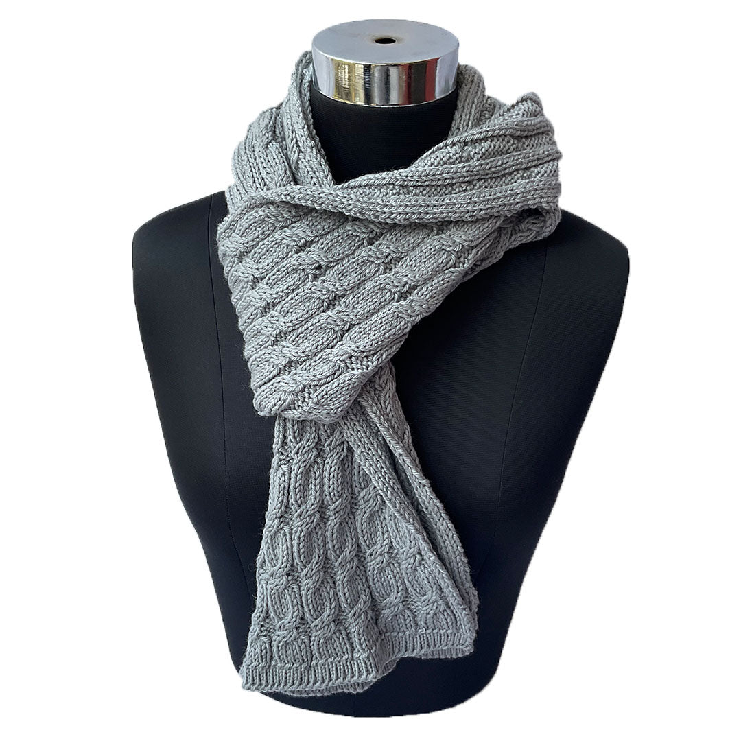 Mufflers & Neck Warmer | Ultimate Grey | 100% Premium Wool | For Men & Women