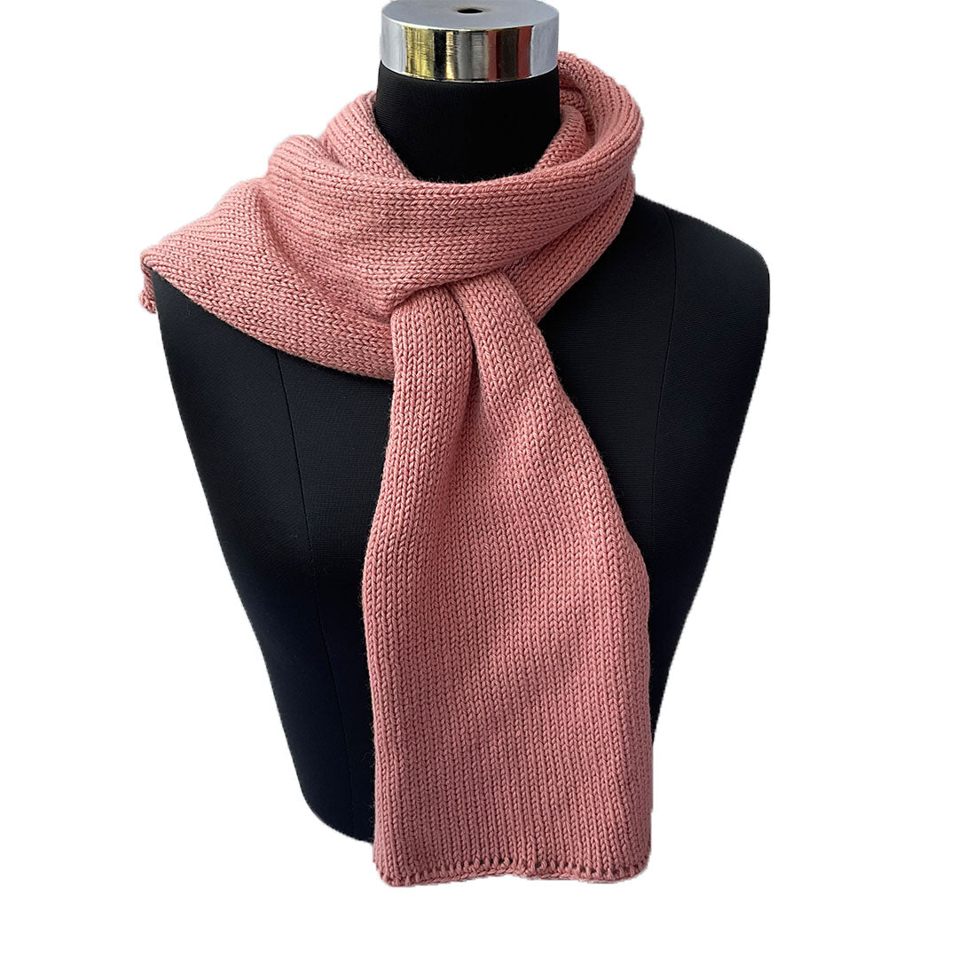 Mufflers & Neck Warmer  | Dark Salmon | 100% Premium Wool | For Men & Women