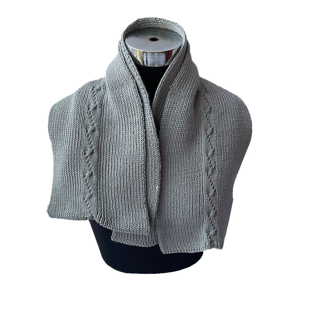 Muffler |  Neck warmer |   Ultimate Grey  | 100% Premium Wool