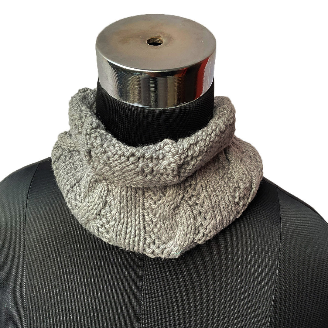 Neck Warmers &amp; Mufflers | Grey | 100% premium Wool | For Men Women