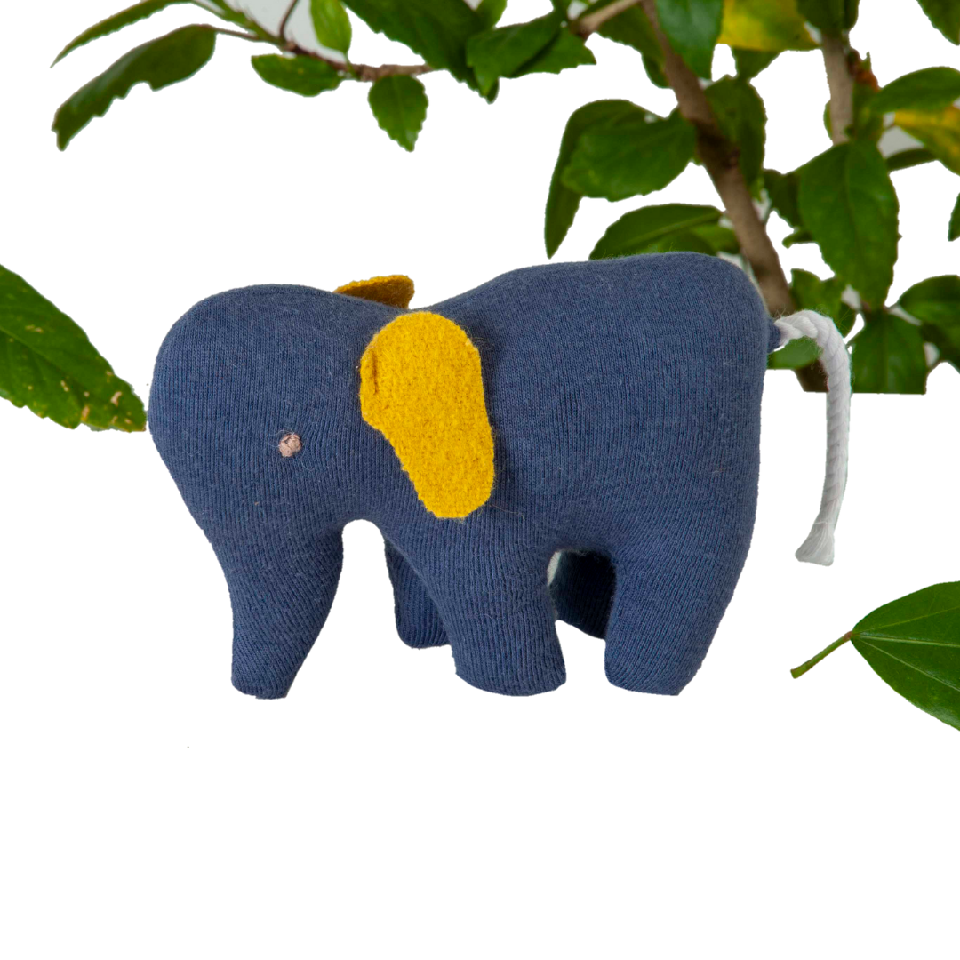 Elephant soft toy Dark Blue/ Made in India / Baby/ Plush/Soft Toy | 100% Premium Cotton