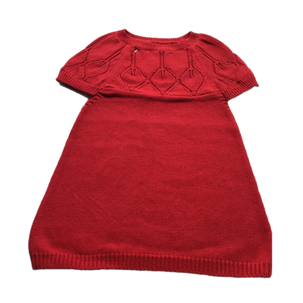 Scarlet Red Baby Frock I 100% Organic Cotton - Mojopanda Organic  Store