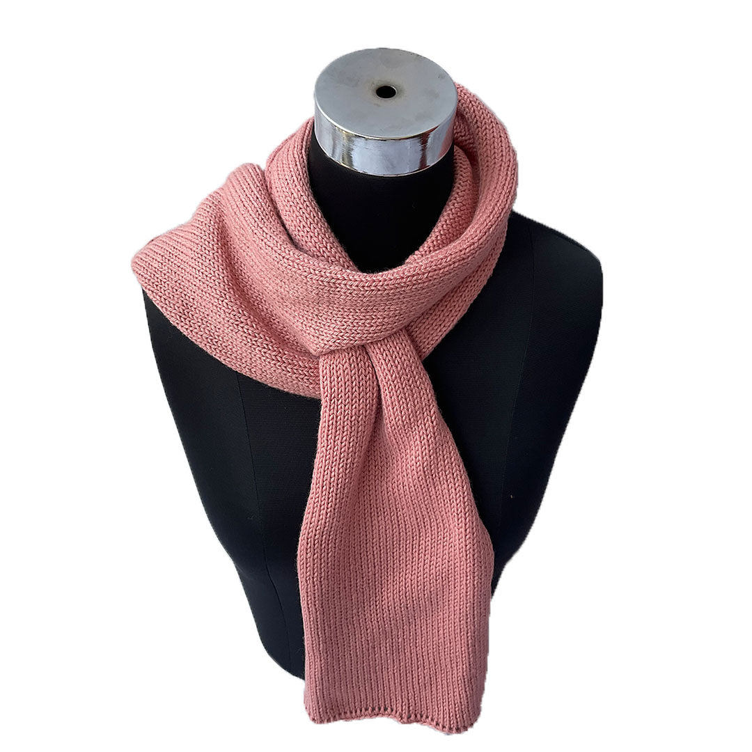 Mufflers & Neck Warmer  | Dark Salmon | 100% Premium Wool | For Men & Women