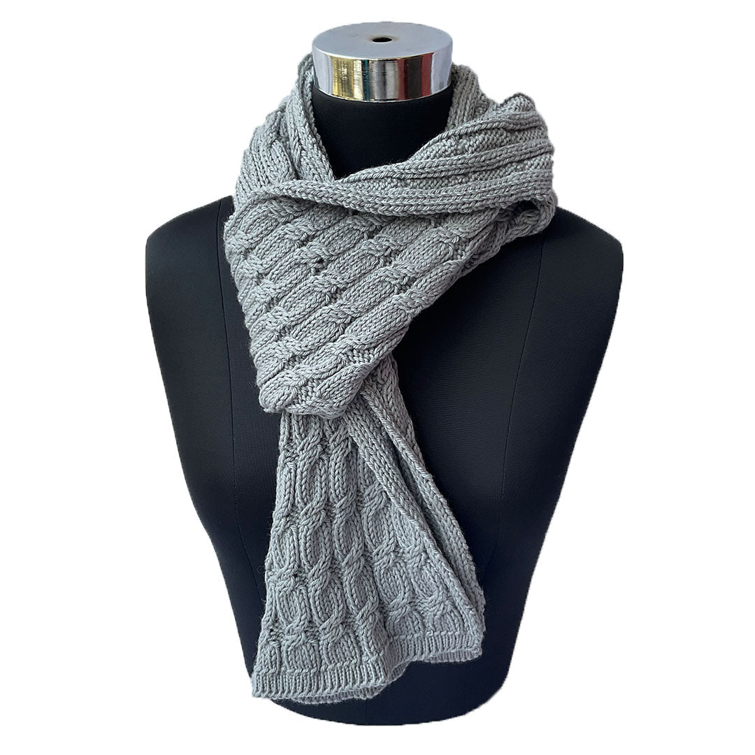 Mufflers & Neck Warmer | Ultimate Grey | 100% Premium Wool | For Men & Women