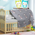 Happy Giraffe Knitted AC Blanket/Quilt for Baby - Full View