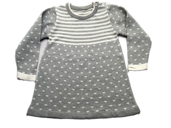 White Hearts Baby Frock I 100% Organic Cotton - Mojopanda Organic  Store