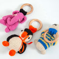 Gift Set of 3 (Penguin, Elephant & Baby Hippo) I 100% Wool