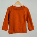 Organic Wool | Pullover |Tomato Cream | Size-5 years