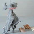 Dolphin Comforter Light Grey & Pink Stuffed Baby /Plush/Soft Toy  | 100% Organic cotton