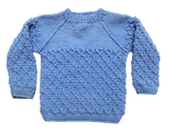 Organic Wool |  Pullover Red Alert |  Wild Blue /  Red Alert |size-3 years