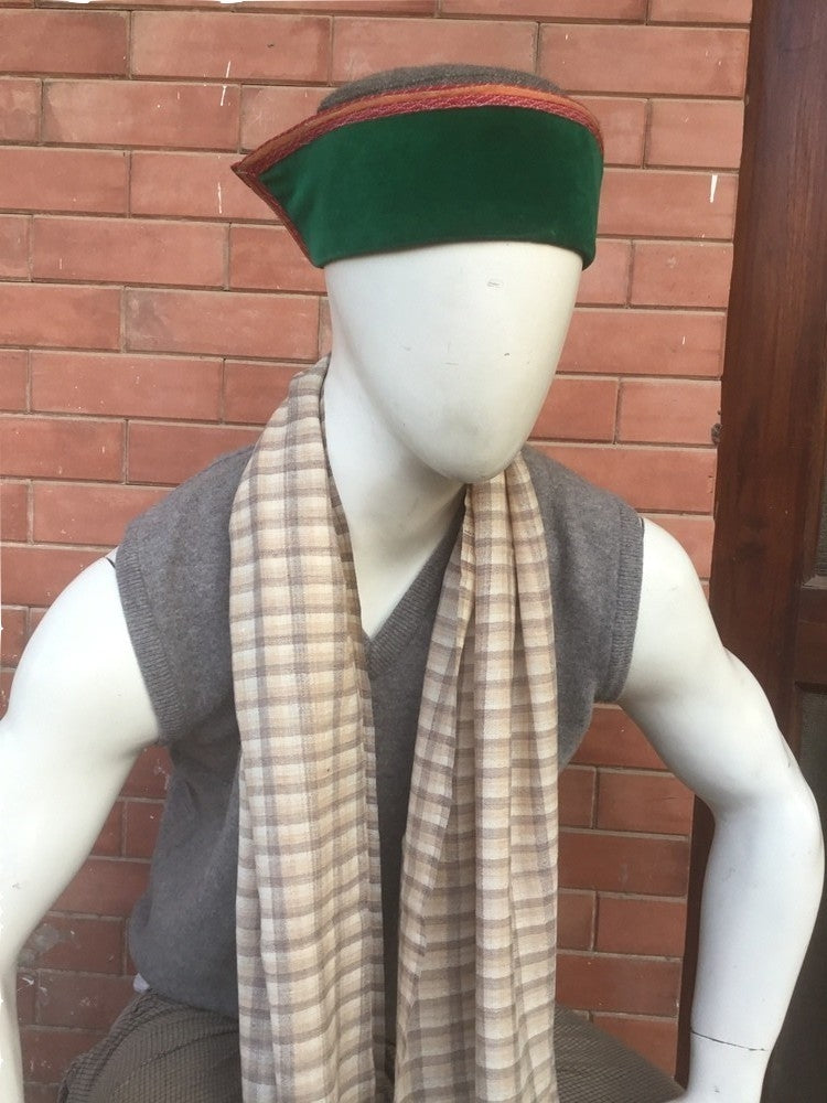 Red Check Stole for Men | 100% Organic Wool - Mojopanda Organic  Store