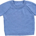 Pullover  Wild Blue Yonder  |  for Boy & Girl | 100% Organic Wool- | % Years